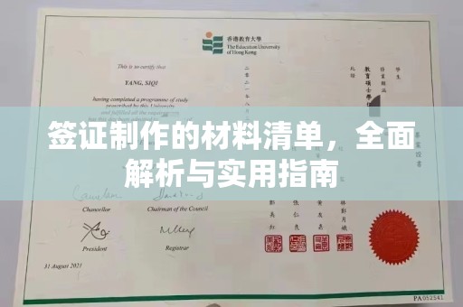 卫辉签证制作的材料清单，全面解析与实用指南